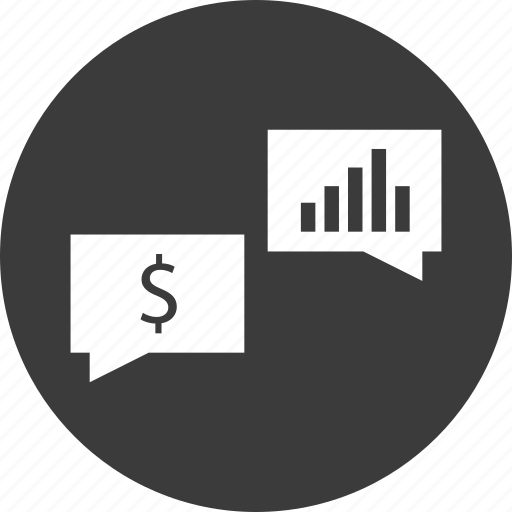 Bars, business, chat, graph, money, online, talk icon - Download on Iconfinder