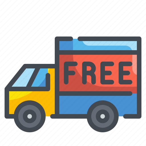 Delivery, free, logistic, online, shipping, transport, truck icon - Download on Iconfinder