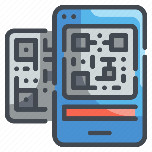 Code, coding, dark, qr, shapes, squares, technology icon - Download on Iconfinder