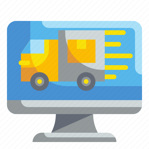 Delivery, logistic, movement, sent, shoppping, transport, truck icon - Download on Iconfinder