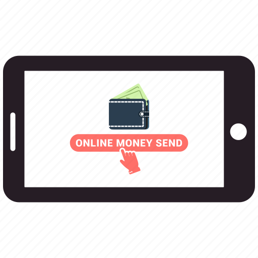 Business, cell, dollar, mobile, money, online, online money send icon - Download on Iconfinder