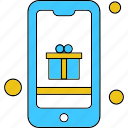 gift, mobile, phone, smartphone