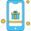 gift, mobile, phone, smartphone 