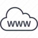 cloud, web, website, www