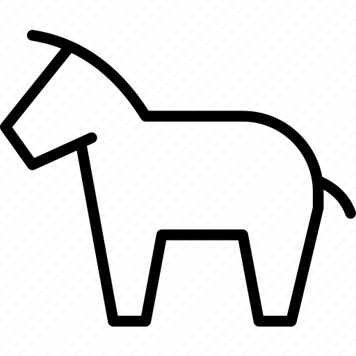 Domestic, donkey, horse, mammal icon - Download on Iconfinder