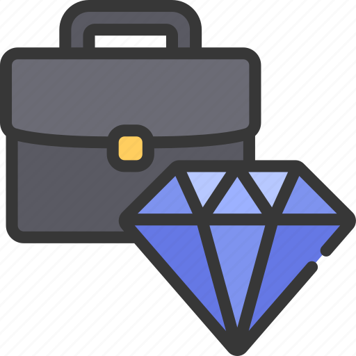 Business, value, briefcase, valuable, diamond icon - Download on Iconfinder