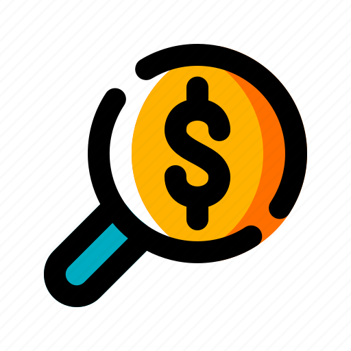 Audit, dollar, finance, money, search icon - Download on Iconfinder