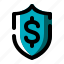 finance, insurance, money, protection, shield 