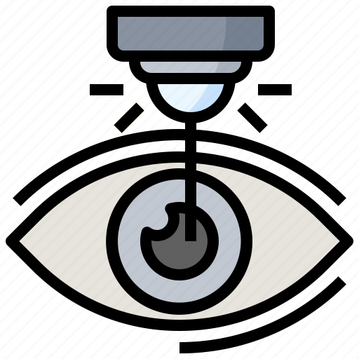 Eye, healthcare, iris, laser, medical, ophthalmology, surgery icon - Download on Iconfinder