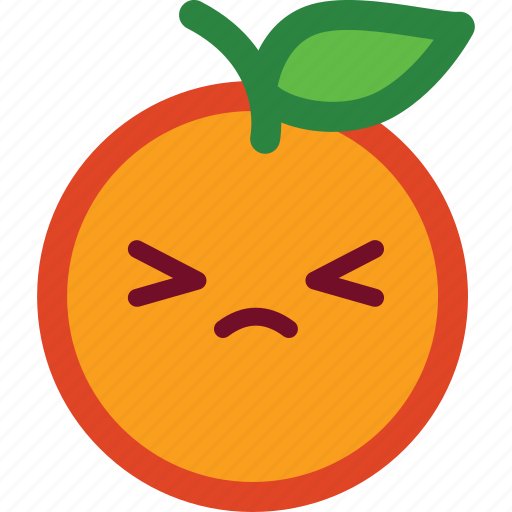 Cute, emoji, emoticon, funny, orange icon - Download on Iconfinder