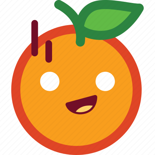 Cute, emoji, emoticon, funny, orange, shocked icon - Download on Iconfinder