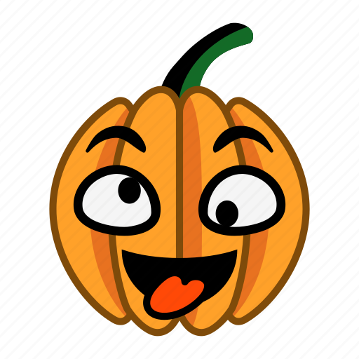 Crazy, down, eyes, foolish, pumpkin, toungue, up icon - Download on Iconfinder