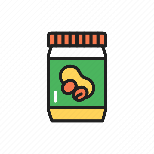 Organic, pasta, nutty, jar, peanut icon - Download on Iconfinder