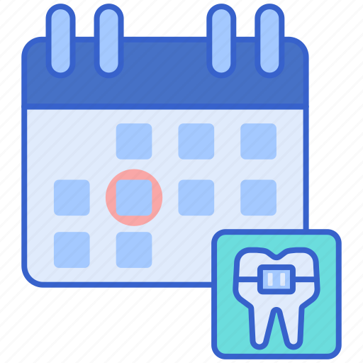 Orthodontic, appointment, calendar, schedule icon - Download on Iconfinder
