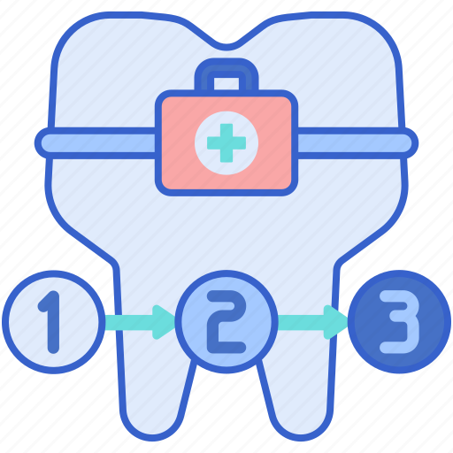 Stages, treatment, tooth, dental icon - Download on Iconfinder