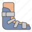 foot, case, brace, splint, injury, fracture, orthopedics, orthopedic, medical 