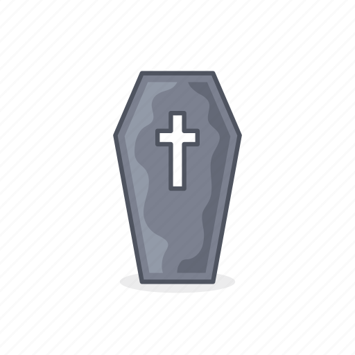 Coffin, cross, dead, sign, skull icon - Download on Iconfinder