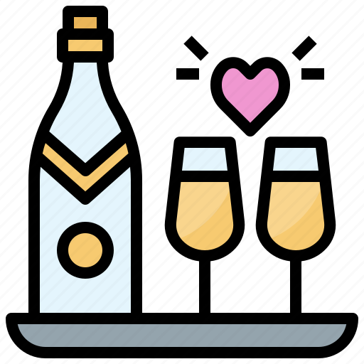 Bottle, celebration, champagne, food, party icon - Download on Iconfinder