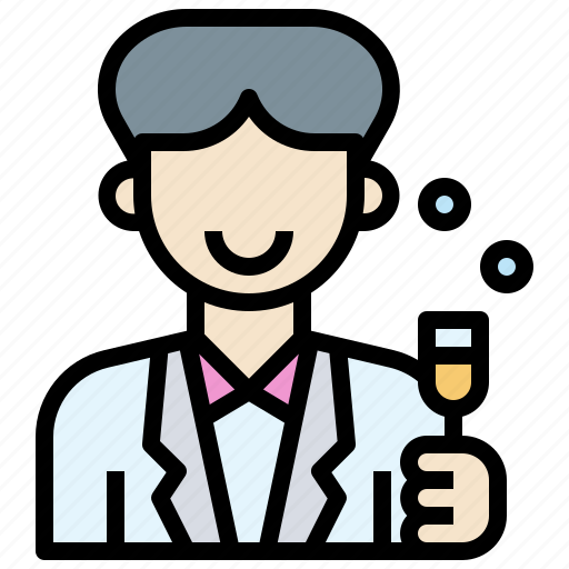 Fun, guest, male, party, toast icon - Download on Iconfinder