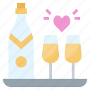 bottle, celebration, champagne, food, party
