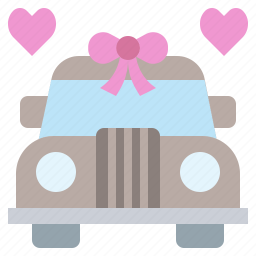 Car, hearts, love, vehicle, wedding icon - Download on Iconfinder
