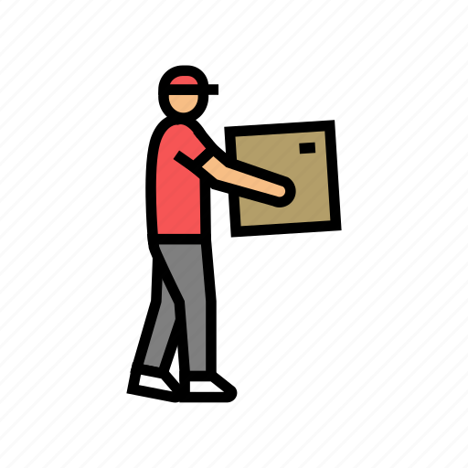 Man, courier, delivery, service, shipping, order icon - Download on Iconfinder
