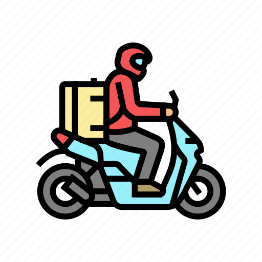 Motorbike, courier, delivery, service, shipping, order icon - Download on Iconfinder