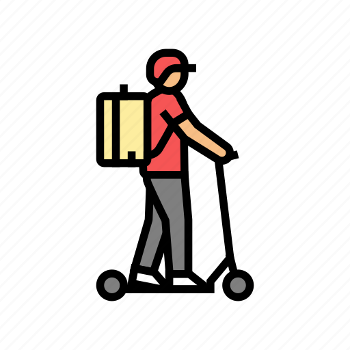 Scooter, courier, delivery, service, shipping, order icon - Download on Iconfinder