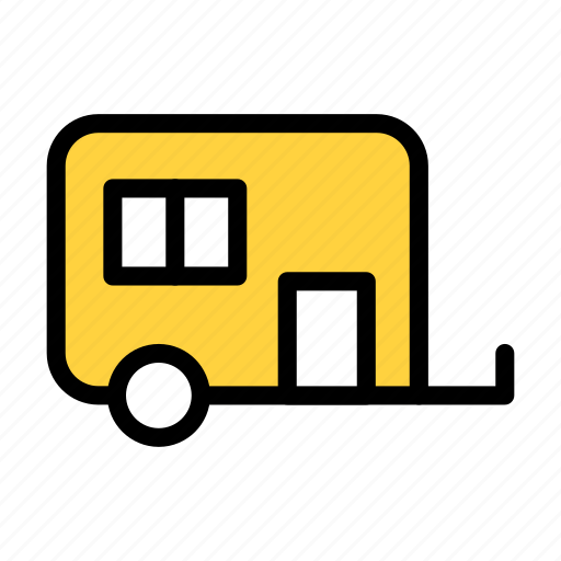 Caravan, trailer, tour, camping, vehicle icon - Download on Iconfinder