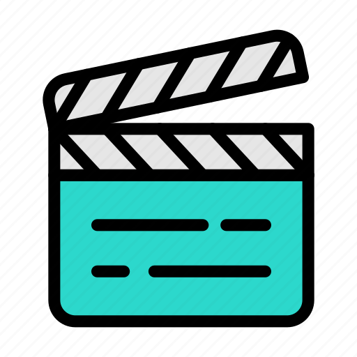 Clapper, movie, film, cinema, outdoor icon - Download on Iconfinder