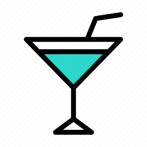 Drink, juice, beverage, straw, glass icon - Download on Iconfinder
