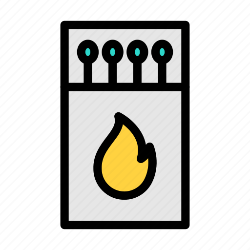 Matchstick, fire, camping, tour, travel icon - Download on Iconfinder