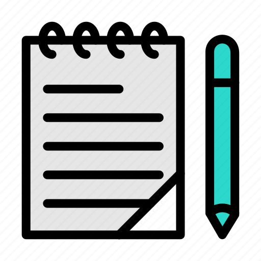 Notepad, diary, edit, pencil, pen icon - Download on Iconfinder