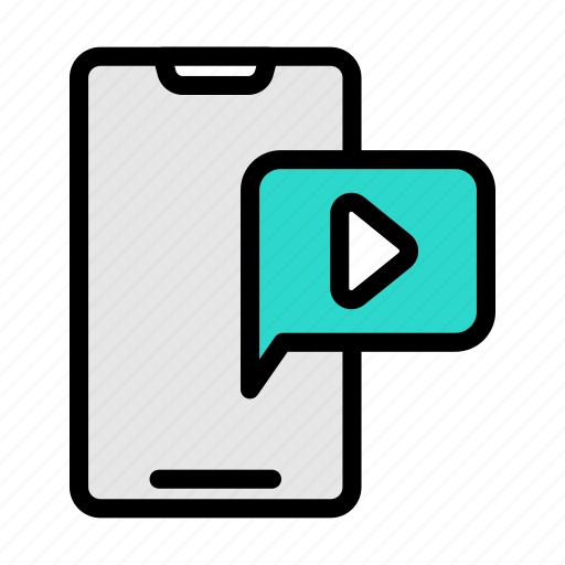 Video, message, mobile, phone, socialmedia icon - Download on Iconfinder