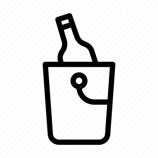 Wine, bucket, bottle, drink, outdoor icon - Download on Iconfinder