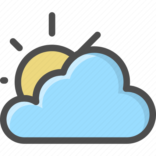 Cloud, cloudy, sky, summer, sunshine, weather icon - Download on Iconfinder