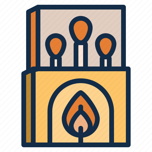 Camping, fire, matches, outdoor icon - Download on Iconfinder