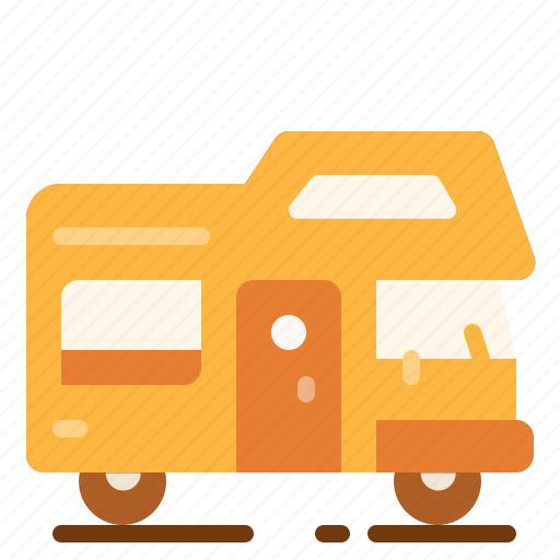 Camping, car, caravan, comfortable, outdoor, trailer icon - Download on Iconfinder