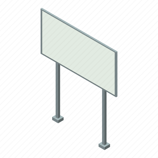 Billboard, business, frame, isometric, urban icon - Download on Iconfinder