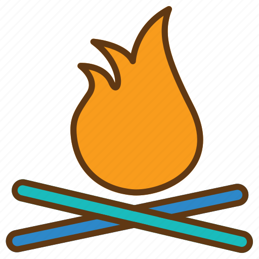 Bonfire, camping, hiking, holiday, nature, outdoor, summer icon - Download on Iconfinder