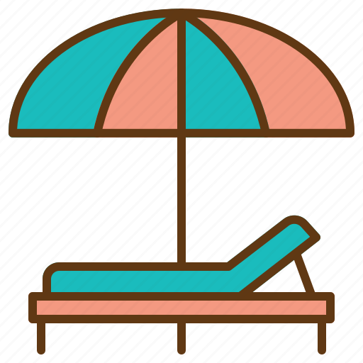 Beach, bed, holiday, outdoor, relaxing, summer, terrace icon - Download on Iconfinder
