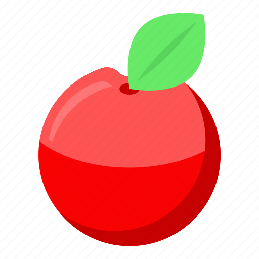 Cartoon, food, fruit, isometric, red, summer, vab480 icon - Download on Iconfinder