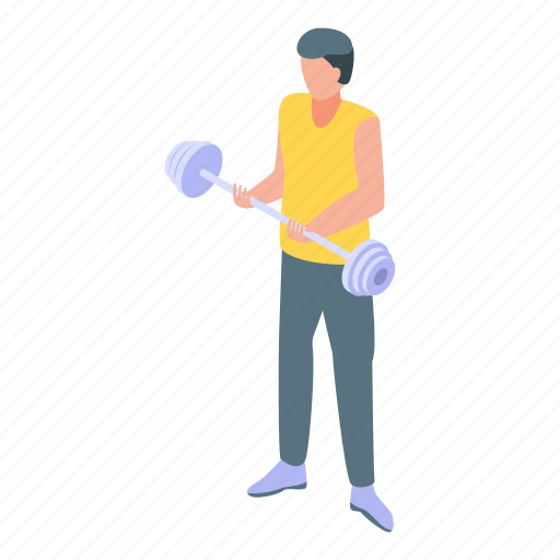 Cartoon, dumbbell, girl, isometric, man, silhouette, woman icon - Download on Iconfinder