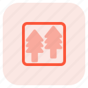 forest, pictogram, outdoor places, trees, nature