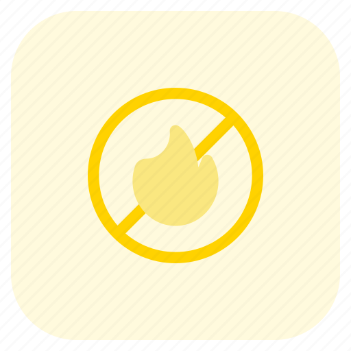 No, fire, outdoor places, flame, forbidden icon - Download on Iconfinder