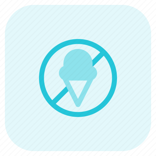 No, ice cream, outdoor places, prohibited, restricted icon - Download on Iconfinder