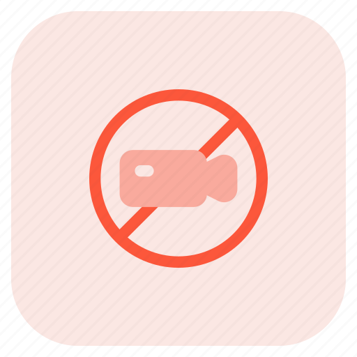 No recording, outdoor places, banned, camera, not allowed icon - Download on Iconfinder