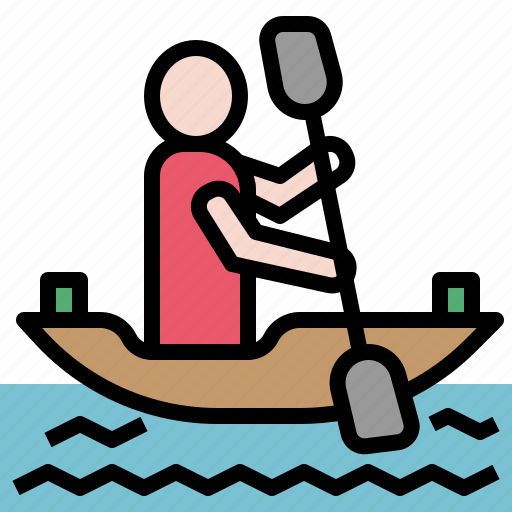 Kayaking, water, sport, paddling, sea, play, outdoor activities icon - Download on Iconfinder