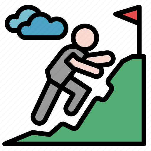 Mountaineering, climbing, mountain, hiking, sport, adventure icon - Download on Iconfinder