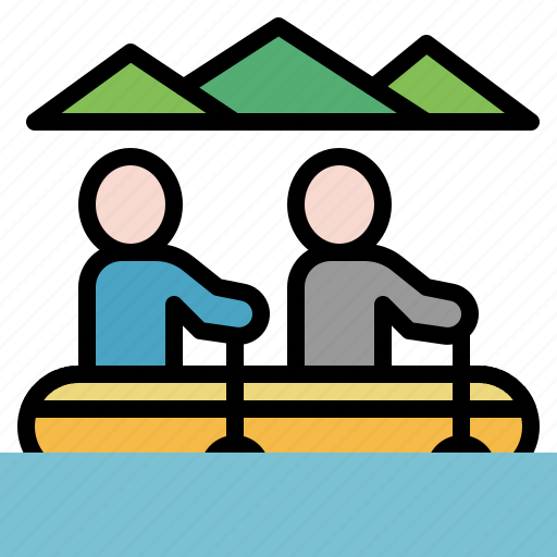 Rafting, recreation, sport, outdoor, river, boating, waterman icon - Download on Iconfinder